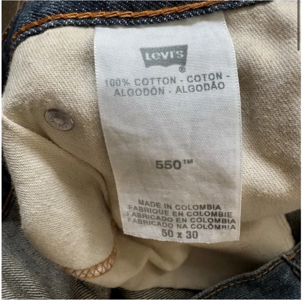 Levi’s Men’s Straight Leg Jeans Blue Tailored 50W x 26L Red Tab - Picture 7 of 11
